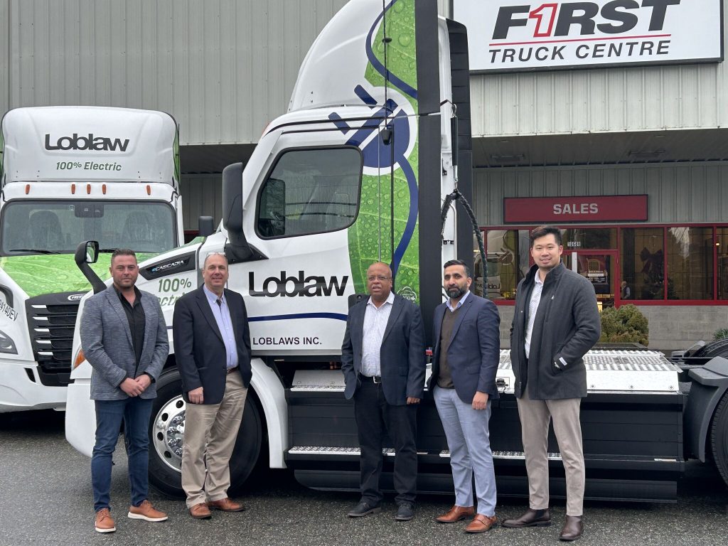 Loblaw receives 10 new eCascadia electric trucks to support decarbonization plan